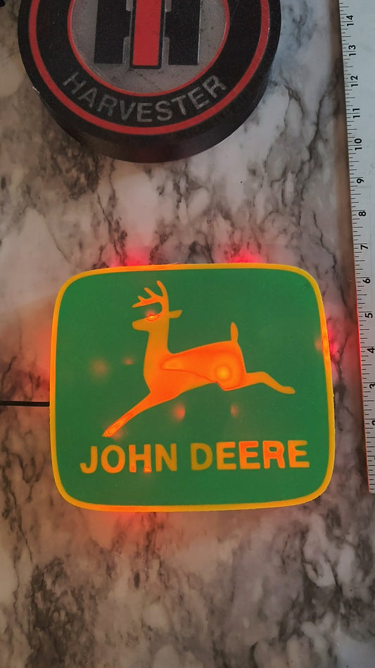 Vintage tractor and equipment sign that built most of this country and still does runs like a deer John