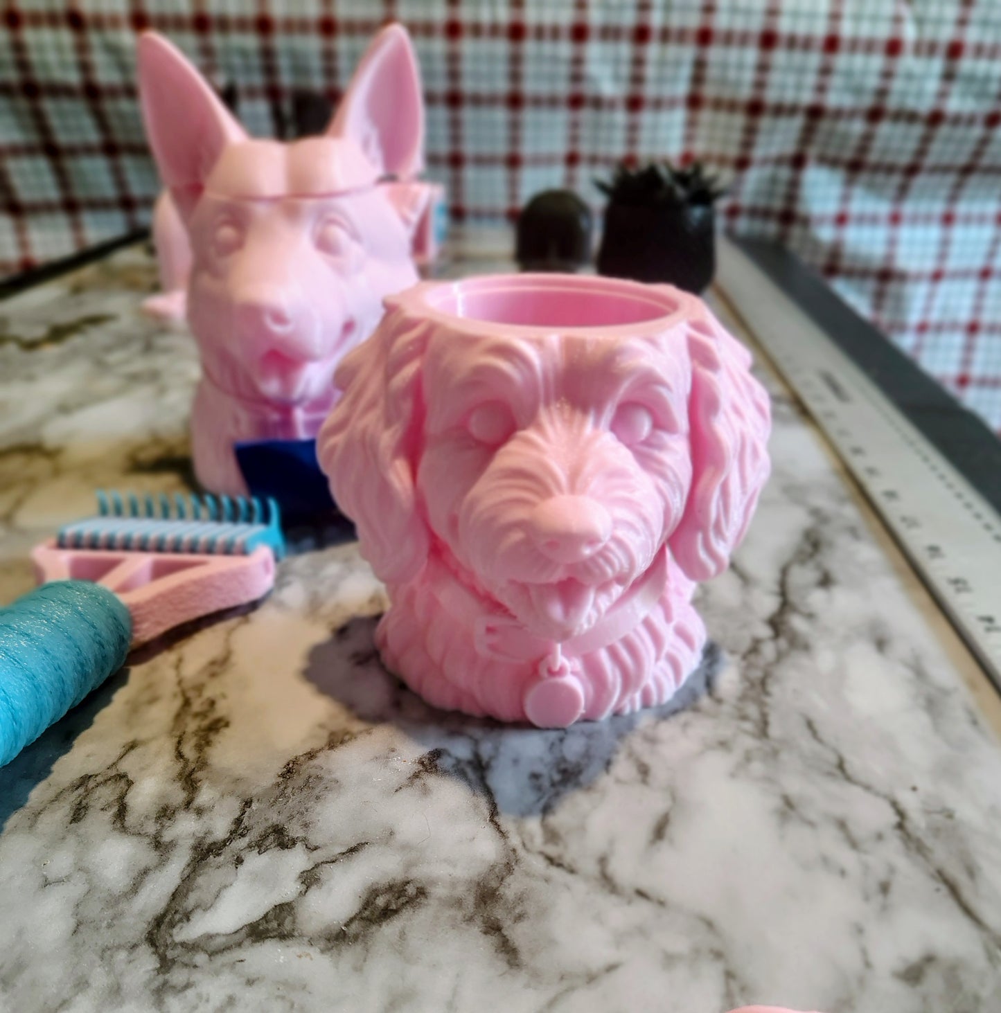 Doodle dog. Golden ,labradoodle,poodle storage treat jar