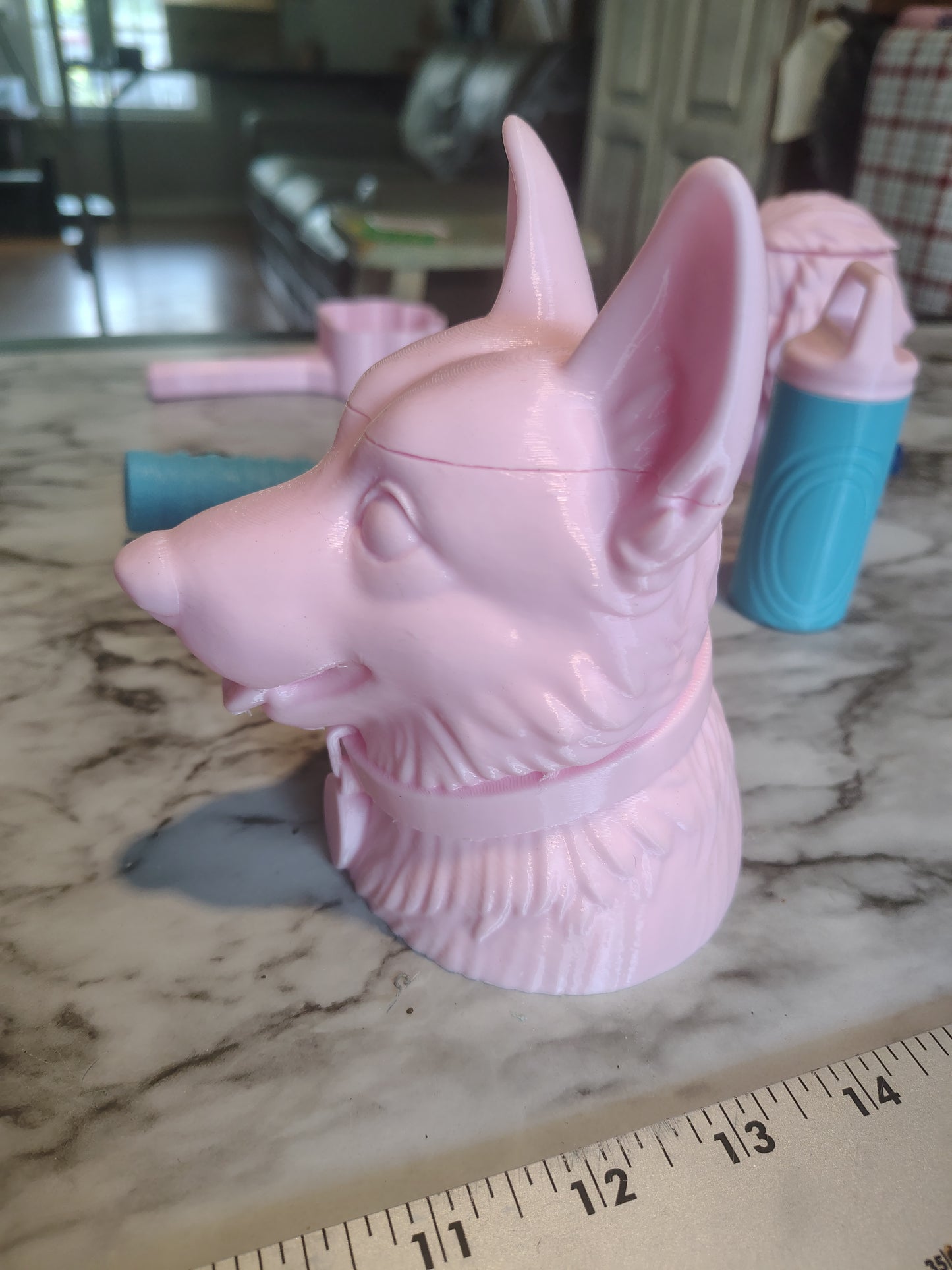 German Shepherd treat jar storage container