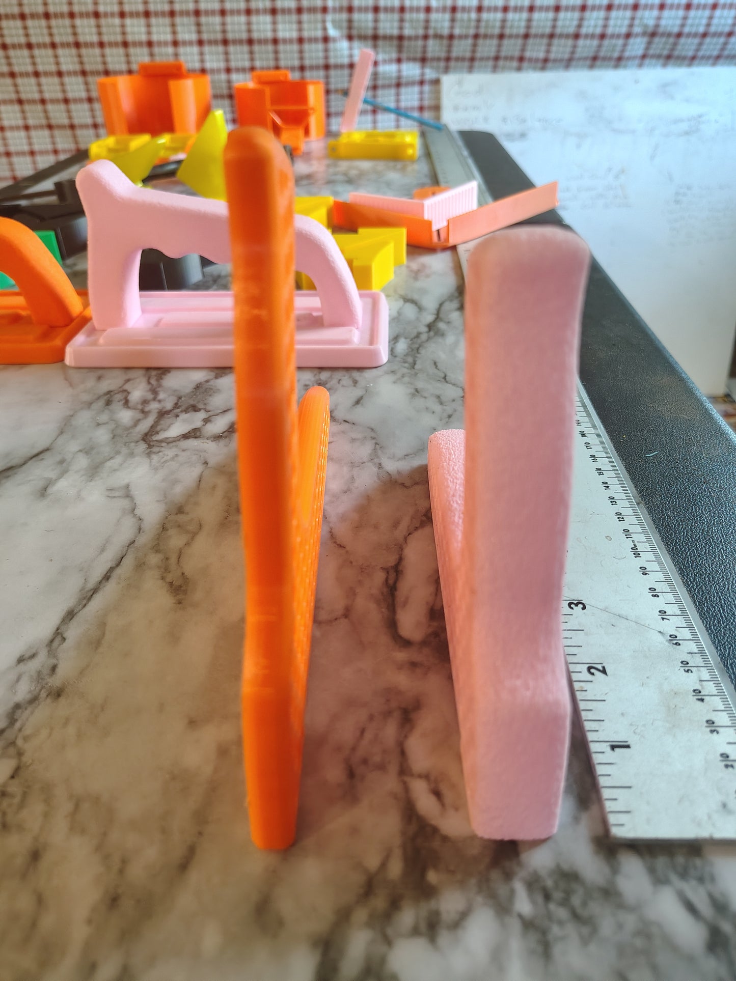 Wide easy grip safety push stick push block birds mouth front 90° step on the bottom your choice of colors stay safe