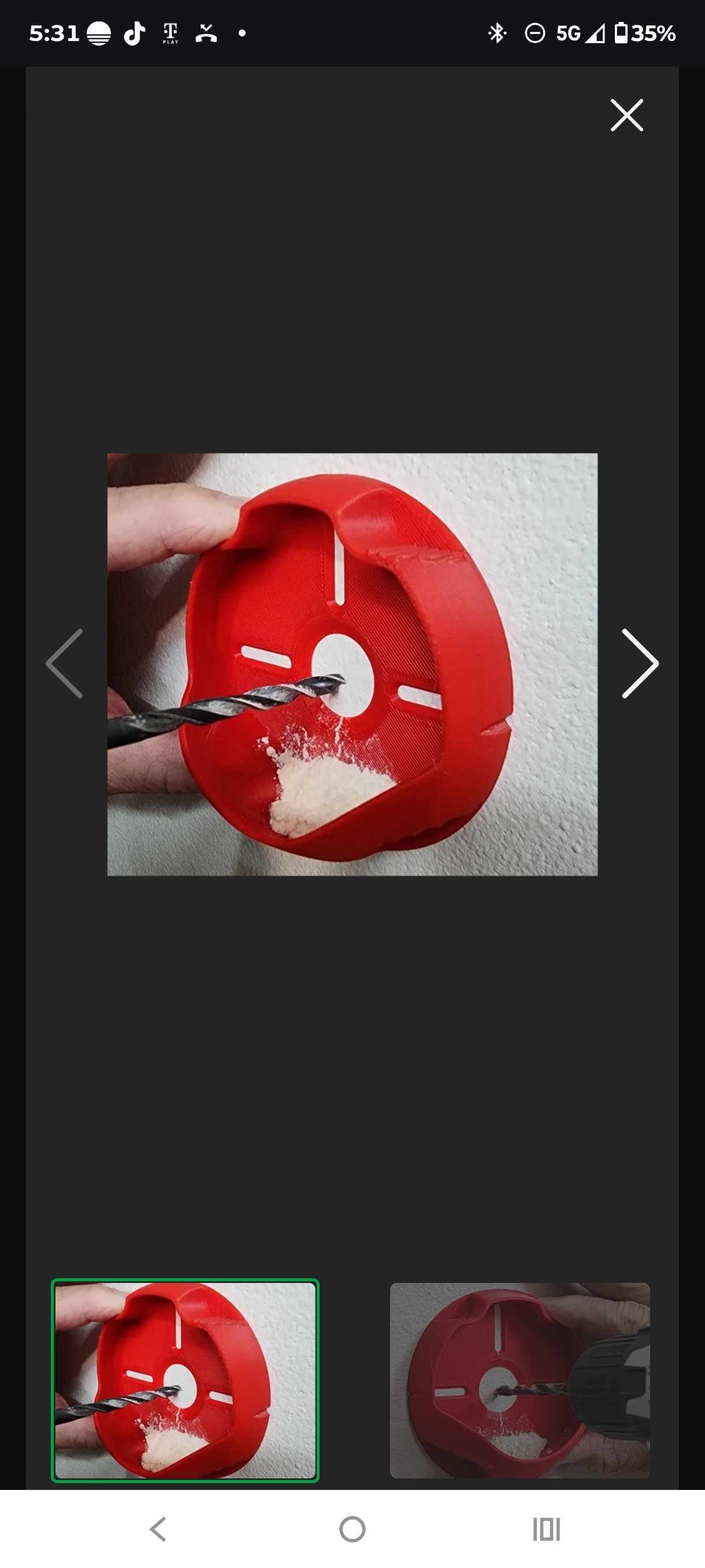 Drywall hole drilling mounting dust collector for installation TVs pictures for the handyman don't make a mess stay safe color orange so it doesn't get lost